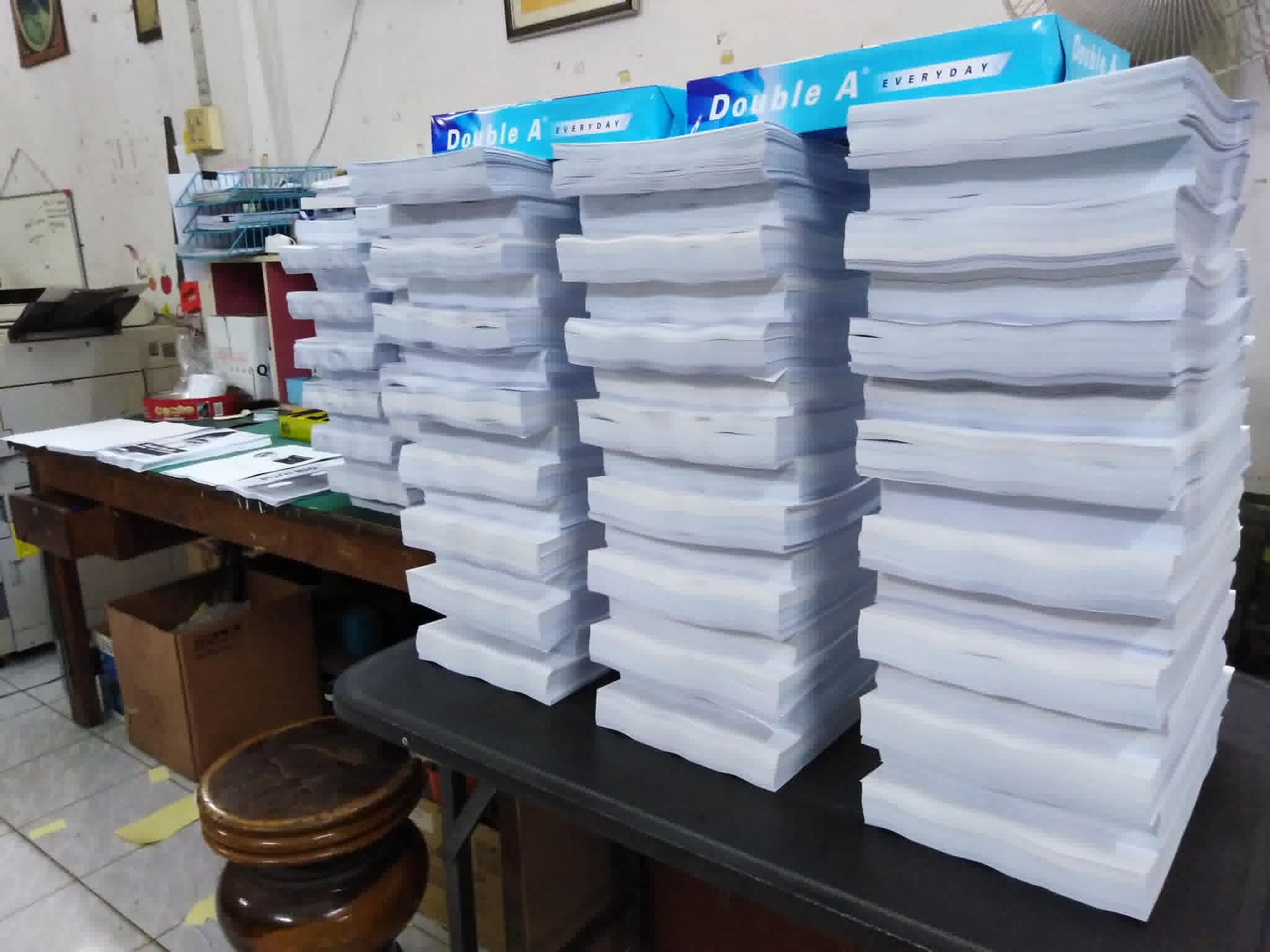 ตัวอย่างงานพิมพ์และเข้าเล่ม ร้านถ่ายเอกสารลานสกา 16